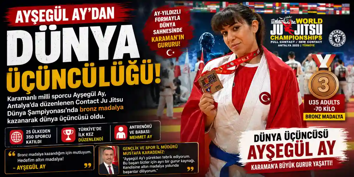 Ayşeg&uuml;l Ay&rsquo;dan D&uuml;nya &Uuml;&ccedil;&uuml;nc&uuml;l&uuml;ğ&uuml; Gururu