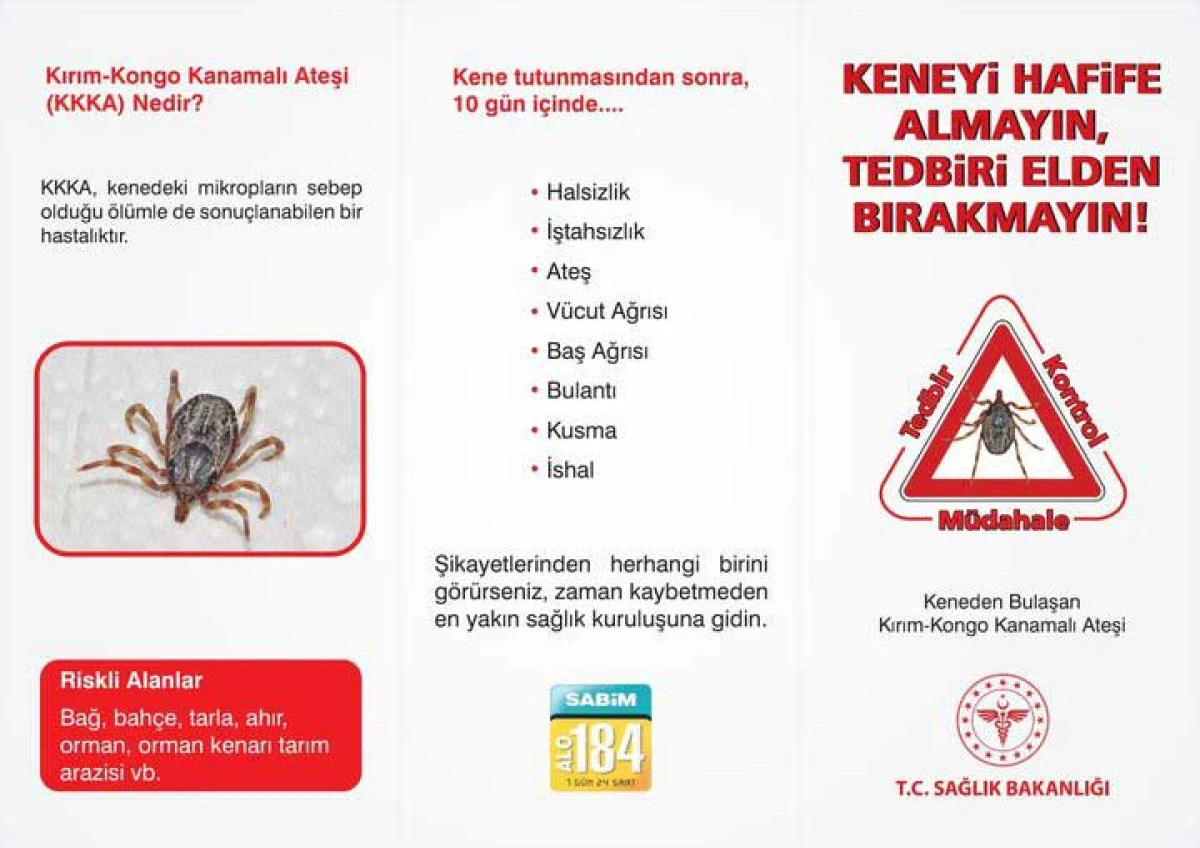 Karaman İl Sağlık M&uuml;d&uuml;r&uuml;'nden Kene Uyarısı